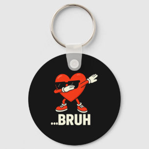 Dabbing Heart Singles ...bruh Meme Lustiger Valent Schlüsselanhänger