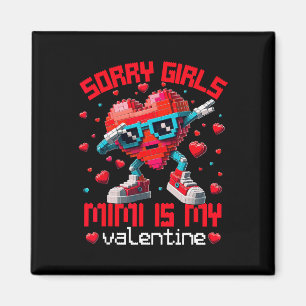 Dabbing Heart Sorry Girls Mimi Valentine Gebäude Magnet
