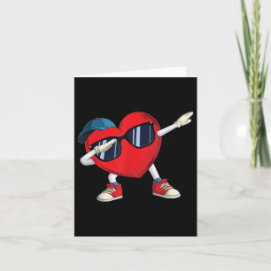 Dabbing Herz ab Cooler Valentinstag Kinder Jungen Karte