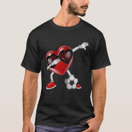 Dabbing Herz ab Niedlicher Valentinstag Boys Socce T-Shirt