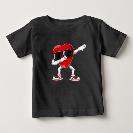 Dabbing Herz Funny Geschenke Mens Kinder Jungen Va Baby T-shirt (Vorderseite)