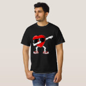 Dabbing Herz Funny Geschenke Mens Kinder Jungen Va T-Shirt (Vorne ganz)
