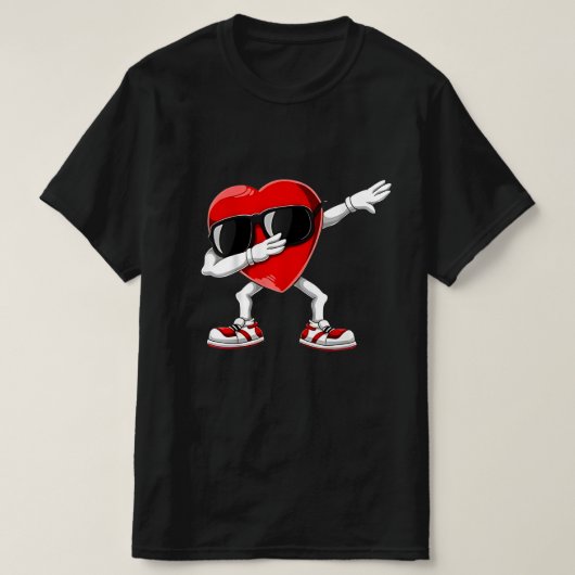 Dabbing Herz Funny Geschenke Mens Kinder Jungen Va T-Shirt (Design vorne)