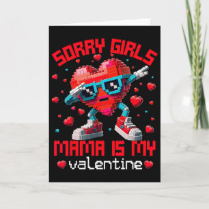 Dabbing Herz Tut mir leid Mädchen Mama Valentine G Karte