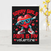 Dabbing Herz Tut mir leid Mädchen Mimi Valentine G Karte (Gelbe Blume)