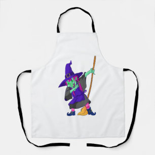 Dabbing Hexe Halloween Trendiger Tanz Geschenk Fra Schürze