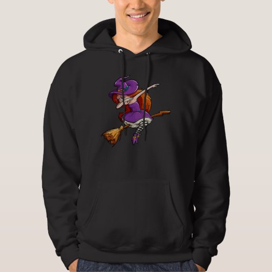 Dabbing Hexe Hoodie (Vorderseite)