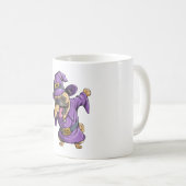 Dabbing Hexe Mops Niedlich Halloween Möpsen Funny  Kaffeetasse (VorderseiteRechts)