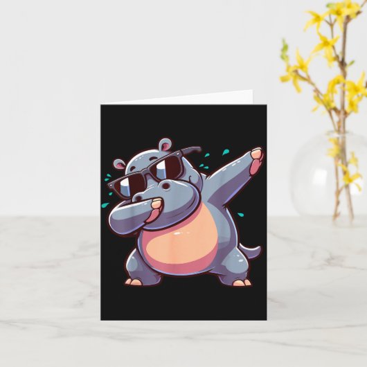 Dabbing Hip Karte (Gelbe Blume)