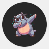 Dabbing Hip  Runder Aufkleber (Vorderseite)