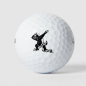 Dabbing Honey Badger Golfball (Vorderseite)