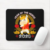 Dabbing Horse Chinese New Year Of The Horse2026 Mousepad (Mit Mouse)