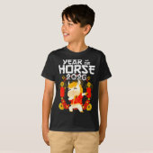 Dabbing Horse Chinese New Year Of The Horse2026 T-Shirt (Vorne ganz)