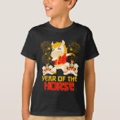 Dabbing Horse Chinese New Year Of The Horse2026 T-Shirt (Vorderseite)