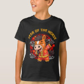 Dabbing Horse Chinese New Year Of The Horse2026 T-Shirt (Vorderseite)