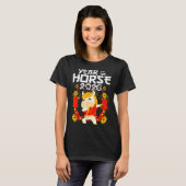 Dabbing Horse Chinese New Year Of The Horse2026 T-Shirt (Vorne ganz)