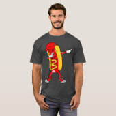 Dabbing Hot Dog Hip Hop Dab Tanz Funny T-Shirt (Vorne ganz)