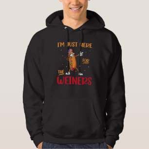 Dabbing Hot Dog Ich bin nur wegen der Würstchen hi Hoodie