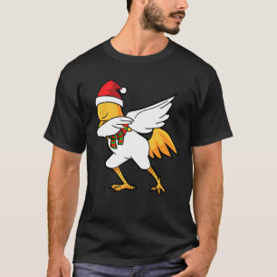 Dabbing Huhn Weihnachten Santa Hut Schal Dab Tee