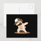 Dabbing Hunde Liebe Coole Kinder Geschenk Idee Postkarte (Vorne/Hinten)