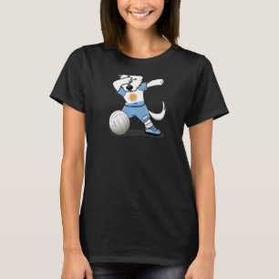 Dabbing Husky Argentina Volleyball Lovers Argentin T-Shirt