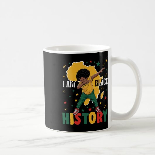 Dabbing I Am Black History Kids Boys Men Black His Kaffeetasse (Rechts)