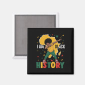 Dabbing I Am Black History Kids Boys Men Black His Magnet (Vorderseite/Rückseite)