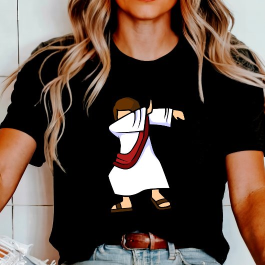 Dabbing Jesus Funny Christlich T-Shirt