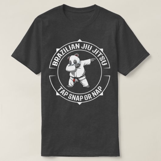 Dabbing Jiu Jitsu Panda BJJ und Einreichung 1 T-Shirt (Design vorne)