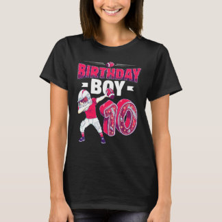 Dabbing Junge 10 Jahre alt Amerikanischer Fußball  T-Shirt