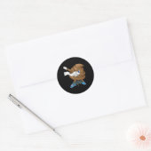 Dabbing Kacke Cool Friendly Funny Kackend Geschenk Runder Aufkleber (Umschlag)