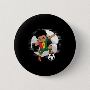 Dabbing Kind Fußball Bolivianische Flagge Bolivien Button
