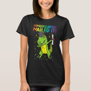 Dabbing Kindergarten Dinosaurier Trex Abschluss Na T-Shirt