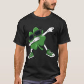 Dabbing Kleeblatt St Patrick_s Day Funny Boys Girl T-Shirt (Vorderseite)