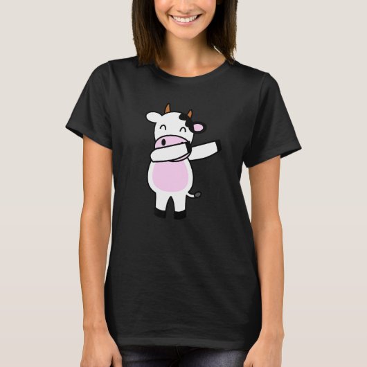 Dabbing Kuh Calf Dab Animal S T-Shirt (Vorderseite)