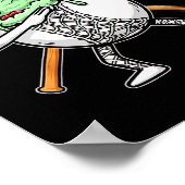 Dabbing Lacrosse Ball Drip Ice Cream Kids Youth Bo Poster (Ecke)