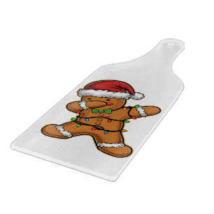 Dabbing Lebkuchenbaum Licht Weihnachten Schneidebrett