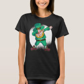 Dabbing Leprechaun Funny Dancing Leprechaun St Pat T-Shirt (Vorderseite)