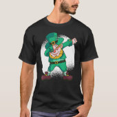 Dabbing Leprechaun Funny Dancing Leprechaun St Pat T-Shirt (Vorderseite)