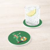Dabbing Leprechaun Funny St Patrick's Day Getränkeuntersetzer (Seite)