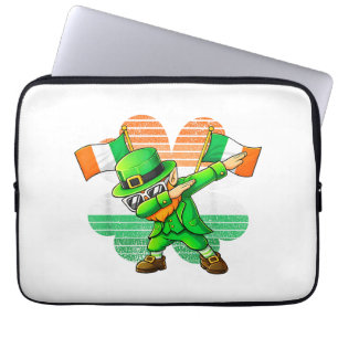 Dabbing Leprechaun für Kinder Jungen Männer Jugend Laptopschutzhülle