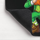 Dabbing Leprechaun Gezwitscher Männer Kinder Junge Mousepad (Ecke)