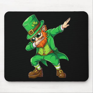 Dabbing Leprechaun Gezwitscher Männer Kinder Junge Mousepad