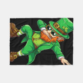 Dabbing Leprechaun Lustige Geschenke Männer Kinder Fleecedecke (Vorderseite (Horizontal))