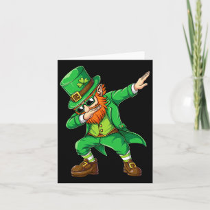 Dabbing Leprechaun Lustige Geschenke Männer Kinder Karte