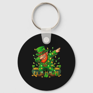 Dabbing Leprechaun Lustige Geschenke Männer Kinder Schlüsselanhänger