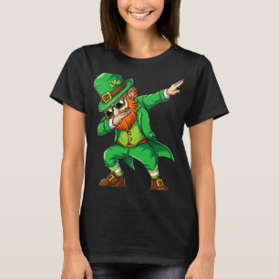 Dabbing Leprechaun Lustige Geschenke Männer Kinder T-Shirt
