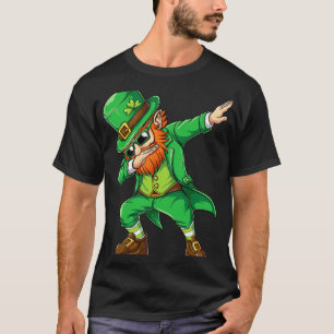 Dabbing Leprechaun Lustige Geschenke Männer Kinder T-Shirt