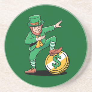 Dabbing Leprechaun Lustiger St. Patrick's Tag Getränkeuntersetzer