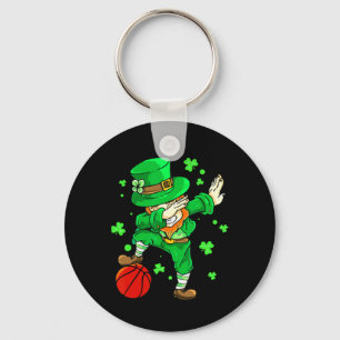 Dabbing Leprechaun St Patricks Day Boys Men Bysket Schlüsselanhänger